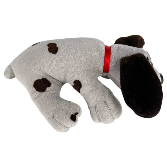 2 VTG Tonka Pound Puppies Plush Toys Gray Black Spots Brown Rumple Skins Newborn - Picture 2 of 11